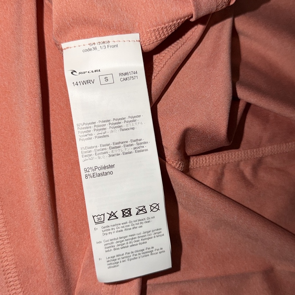 Rip Curl Island Relaxed Long Sleeve Rash Guard, S - Picture 7 of 12
